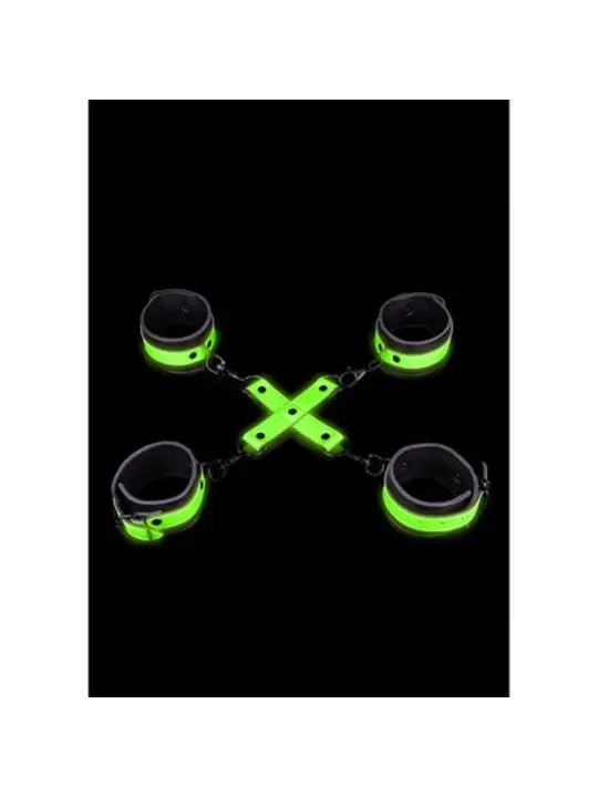 ALGEMAS PARA PULSOS E TORNOZELOS COM HOGTIE GLOW IN THE DARK OUCH!