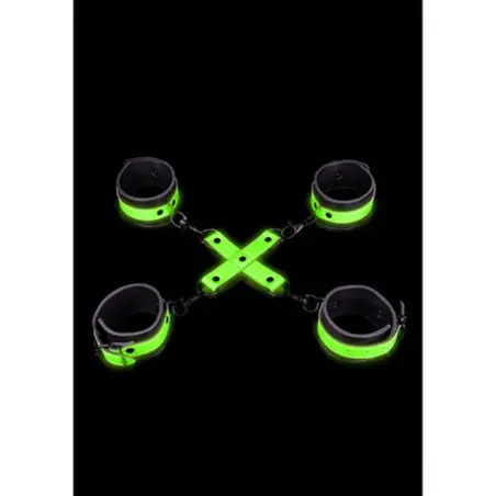 ALGEMAS PARA PULSOS E TORNOZELOS COM HOGTIE GLOW IN THE DARK OUCH!