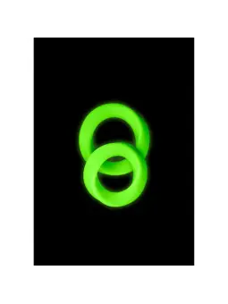 CONJUNTO DE 2 ANÉIS PARA O PÉNIS GLOW IN THE DARK OUCH!