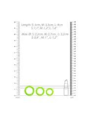 CONJUNTO DE 3 ANÉIS PARA O PÉNIS GLOW IN THE DARK OUCH!