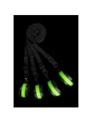 CONJUNTO DE RESTRIÇÕES PARA CAMA FLUORESCENTES GLOW IN THE DARK OUCH!