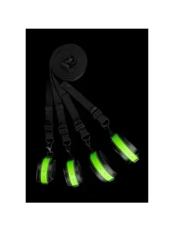 CONJUNTO DE RESTRIÇÕES PARA CAMA FLUORESCENTES GLOW IN THE DARK OUCH!