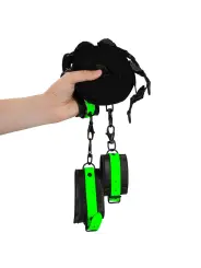 CONJUNTO DE RESTRIÇÕES PARA CAMA FLUORESCENTES GLOW IN THE DARK OUCH!