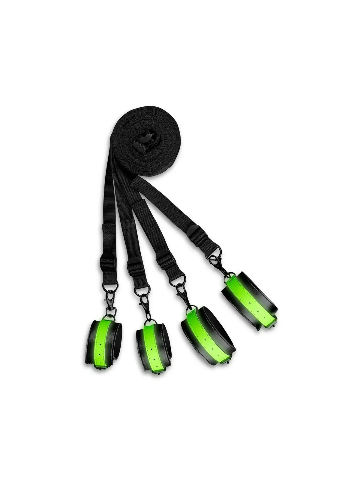 CONJUNTO DE RESTRIÇÕES PARA CAMA FLUORESCENTES GLOW IN THE DARK OUCH!