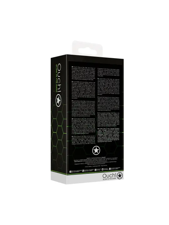 COLEIRA COM TRELA GLOW IN THE DARK OUCH!