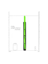 COLEIRA COM TRELA GLOW IN THE DARK OUCH!