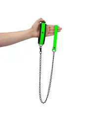 COLEIRA COM TRELA GLOW IN THE DARK OUCH!