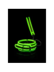 COLEIRA COM TRELA GLOW IN THE DARK OUCH!