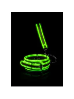 COLEIRA COM TRELA GLOW IN THE DARK OUCH!
