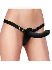 ARNÊS AJUSTÁVEL COM DILDO PRETO OUCH!