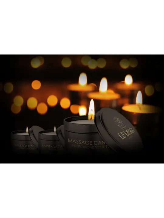 VELA DE MASSAGEM COM AROMA A BAUNILHA EROTIC 100 GR LE DÉSIR