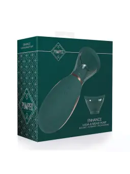 BOMBA RECARREGÁVEL PARA VULVA E SEIOS ENHANCE FOREST GREEN PUMPED