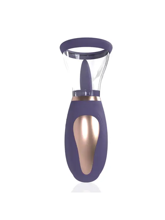 BOMBA RECARREGÁVEL PARA VULVA E SEIOS ENHANCE ROXO PUMPED