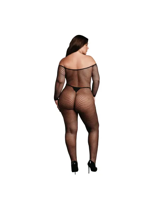 CATSUIT DE REDE PRETO TAMANHO QUEEN LE DÉSIR