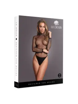 BODY DE REDE COM GOLA ALTA PRETO LE DÉSIR