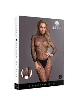 VESTIDO COMPRIDO DE REDE PRETO LE DÉSIR