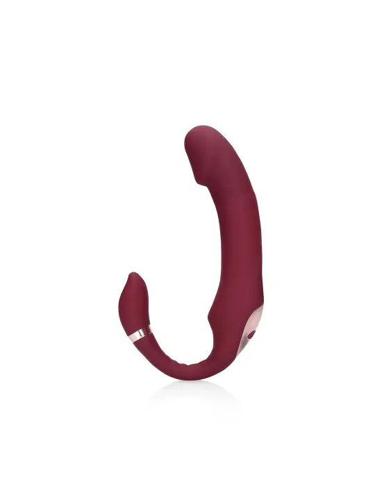 STRAP-ON SEM ARNÊS COM VIBRAÇÃO MERLOT GRAPE LOVELINE