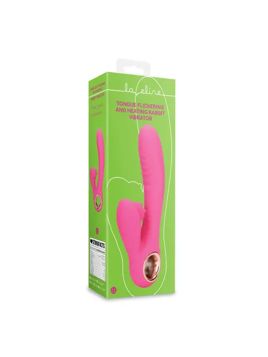 VIBRADOR RABBIT COM LAMBIDA E AQUECIMENTO EXUBERANT PINK LOVELINE