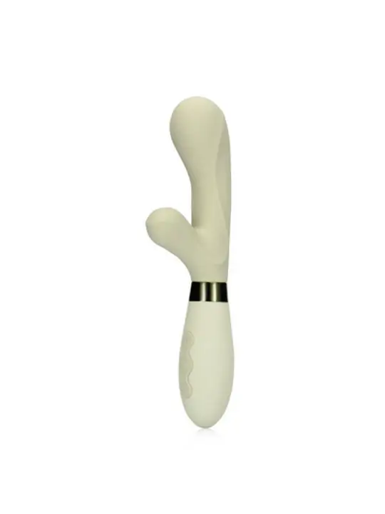 VIBRADOR RABBIT DE SILICONE MISTY GREEN LOVELINE
