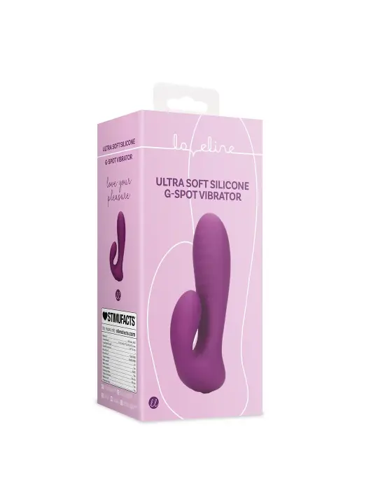 VIBRADOR ULTRA SOFT SILICONE G-SPOT ORCHIDEE PURPLE LOVELINE