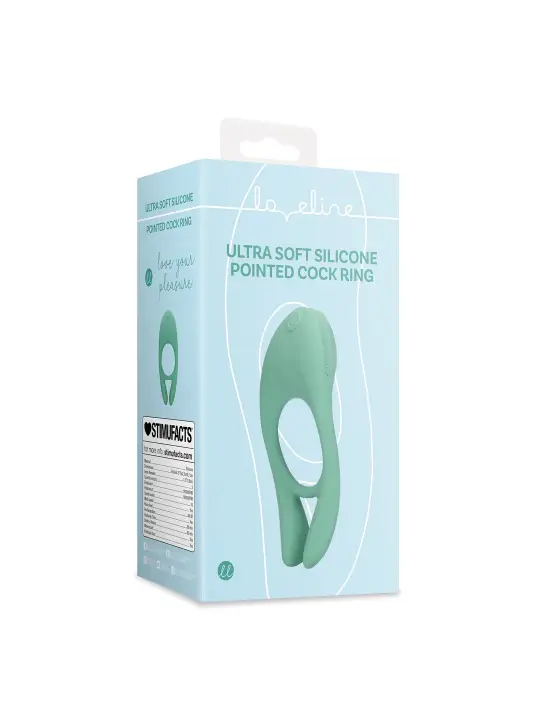 ANEL PARA O PÉNIS ULTRA SOFT SILICONE POINTED BLUE GRASS LOVELINE