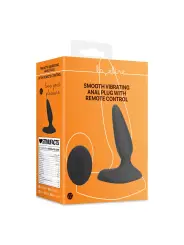 PLUG ANAL COM VIBRAÇÃO E COMANDO SMOOTH VIBRATING LICORICE BLACK LOVELINE