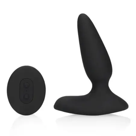 PLUG ANAL COM VIBRAÇÃO E COMANDO SMOOTH VIBRATING LICORICE BLACK LOVELINE