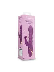VIBRADOR 3 UP-AND-DOWN MOVING RINGS ORCHIDEE PURPLE LOVELINE