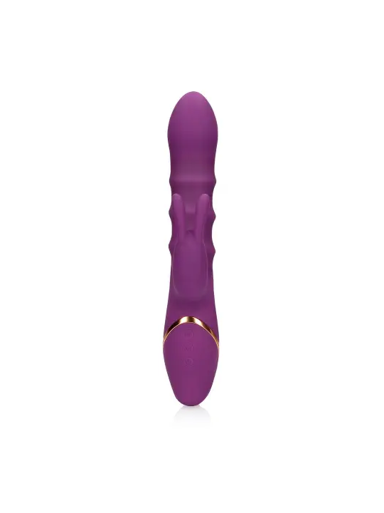 VIBRADOR 3 UP-AND-DOWN MOVING RINGS ORCHIDEE PURPLE LOVELINE
