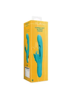 VIBRADOR BUTTERFLY FLAPPING G-SPOT PEACOCK BLUE LOVELINE