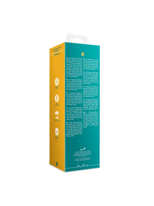 VIBRADOR BUTTERFLY FLAPPING G-SPOT PEACOCK BLUE LOVELINE