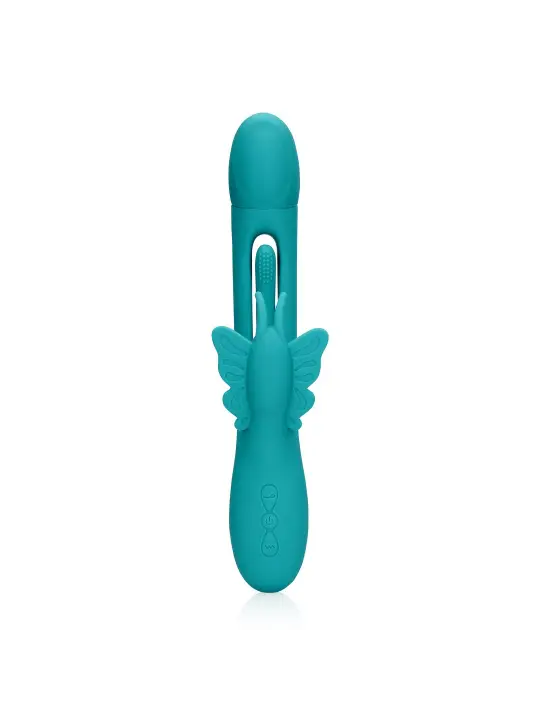 VIBRADOR BUTTERFLY FLAPPING G-SPOT PEACOCK BLUE LOVELINE