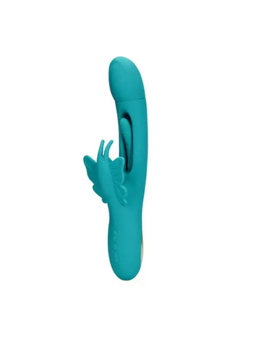 VIBRADOR BUTTERFLY FLAPPING G-SPOT PEACOCK BLUE LOVELINE