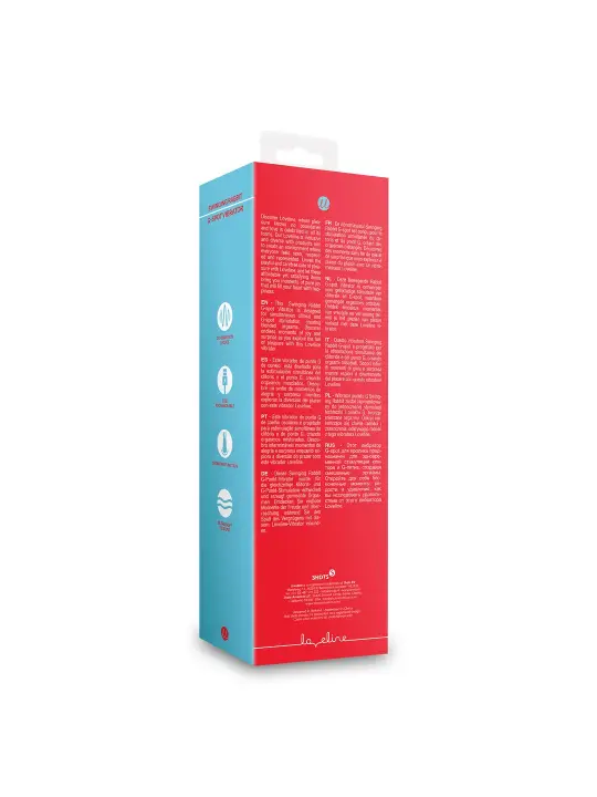 VIBRADOR SWINGING RABBIT G-SPOT BRIGHTO RED LOVELINE