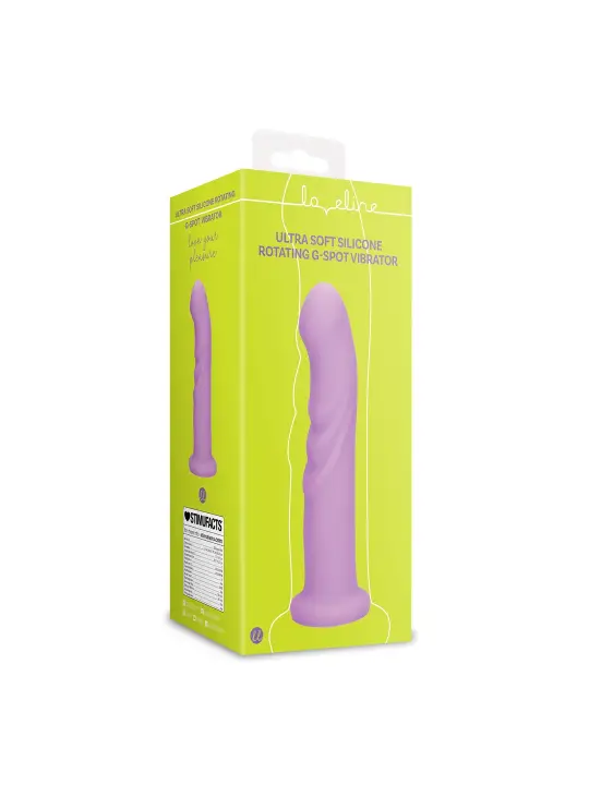 VIBRADOR ULTRA SOFT SILICONE ROTATING G-SPOT LAVENDER SPECTACLE LOVELINE