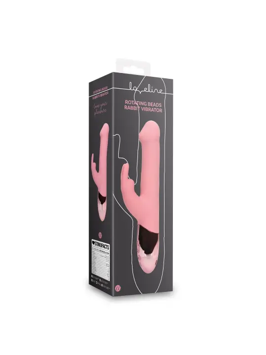 VIBRADOR RABBIT COM ROTAÇÃO DE PÉROLAS PINK ARABESQUE LOVELINE