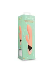 VIBRADOR RABBIT ULTRA SOFT SILICONE RABBIT CERAMIC PEACH LOVELINE
