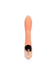 VIBRADOR RABBIT ULTRA SOFT SILICONE RABBIT CERAMIC PEACH LOVELINE