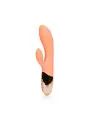 VIBRADOR RABBIT ULTRA SOFT SILICONE RABBIT CERAMIC PEACH LOVELINE