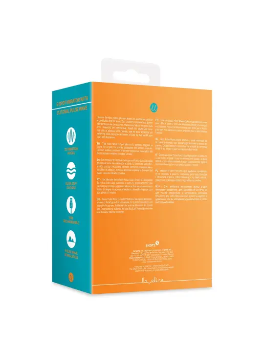 VIBRADOR G-SPOT VIBRATOR WITH CLITORAL PULSE WAVE UNTAMED ORANGE LOVELINE