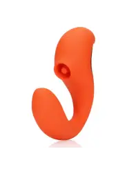 VIBRADOR G-SPOT VIBRATOR WITH CLITORAL PULSE WAVE UNTAMED ORANGE LOVELINE