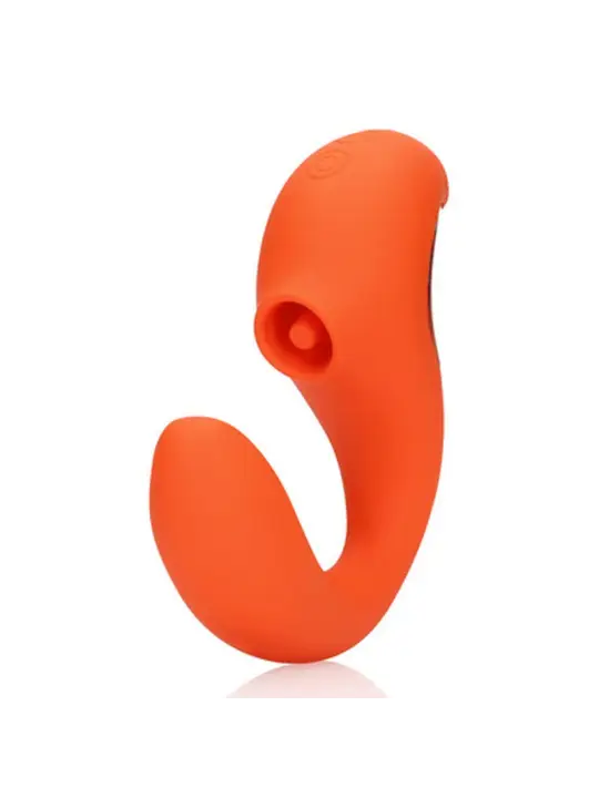 VIBRADOR G-SPOT VIBRATOR WITH CLITORAL PULSE WAVE UNTAMED ORANGE LOVELINE