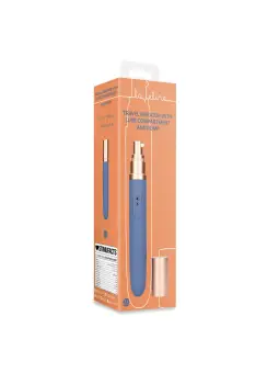 VIBRADOR DE VIAGEM COM COMPARTIMENTO PARA LUBRIFICANTE BLUE HORIZON LOVELINE