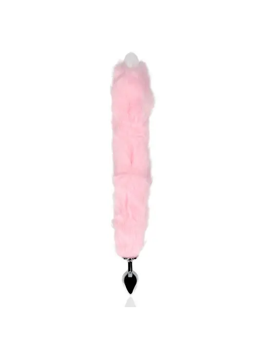 PLUG ANAL COM CAUDA DE RAPOSA ROSA LUMINOSA OUCH!
