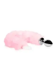 PLUG ANAL COM CAUDA DE RAPOSA ROSA LUMINOSA OUCH!