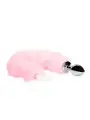 PLUG ANAL COM CAUDA DE RAPOSA ROSA LUMINOSA OUCH!
