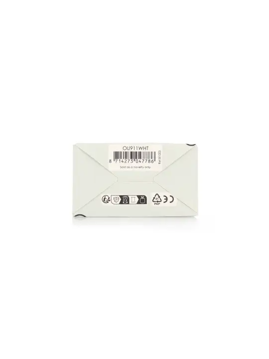 PLUG ANAL COM CAUDA DE RAPOSA LUMINOSA BRANCA OUCH!