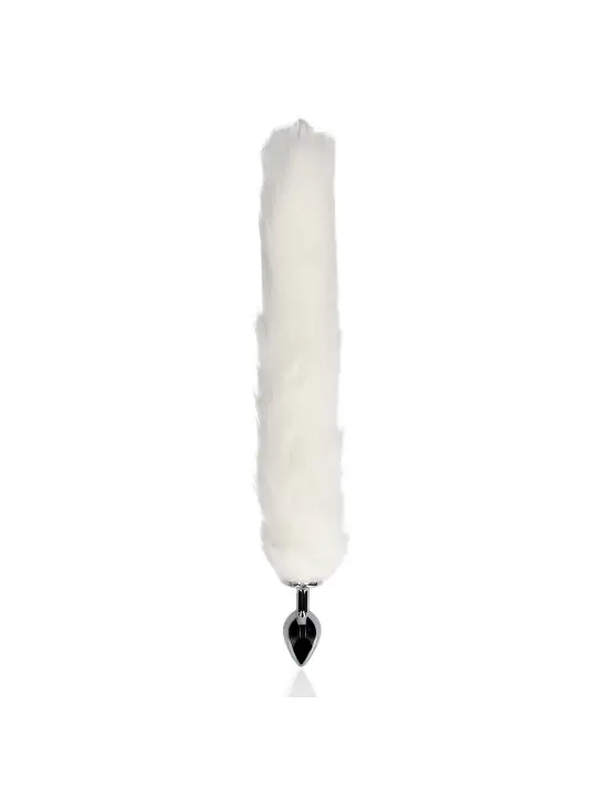 PLUG ANAL COM CAUDA DE RAPOSA LUMINOSA BRANCA OUCH!