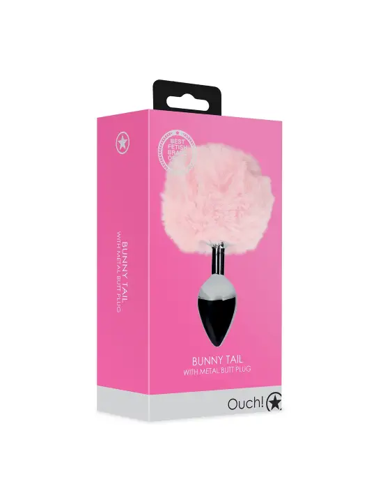 PLUG ANAL COM CAUDA DE COELHO ROSA OUCH!