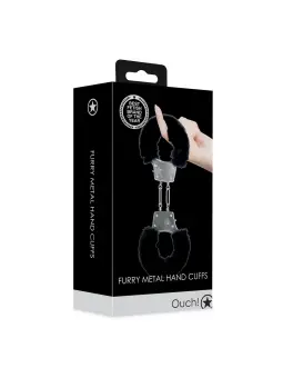 ALGEMAS COM PELÚCIA FURRY METAL PRETO OUCH!